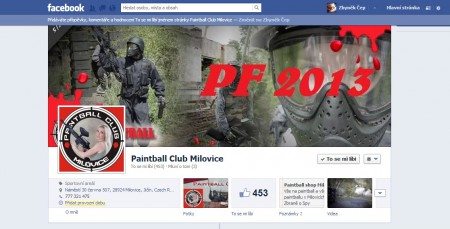 Facebook Paintball Clubu Milovice